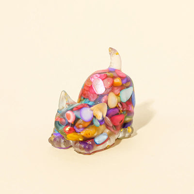 Olivenorma Crystal Epoxy Cute Kitten Gemstone Decoration