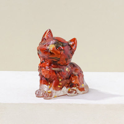 Olivenorma Crystal Epoxy Cute Kitten Gemstone Decoration