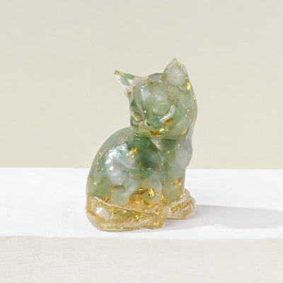 Olivenorma Crystal Epoxy Cute Kitten Gemstone Decoration