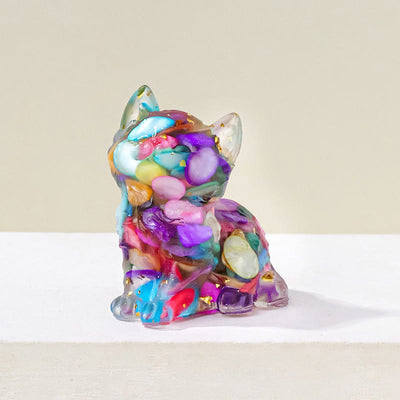 Olivenorma Crystal Epoxy Cute Kitten Gemstone Decoration