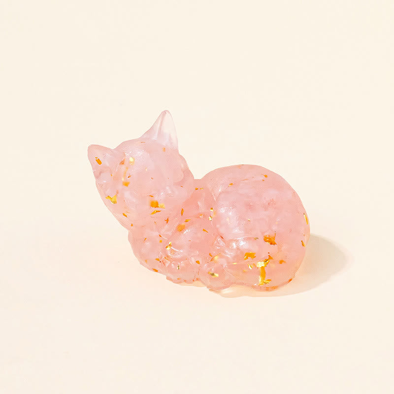 Olivenorma Crystal Epoxy Cute Kitten Gemstone Decoration