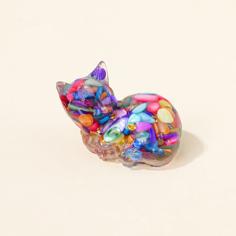 Olivenorma Crystal Epoxy Cute Kitten Gemstone Decoration