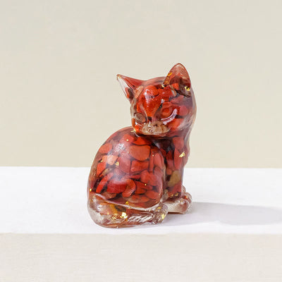 Olivenorma Crystal Epoxy Cute Kitten Gemstone Decoration