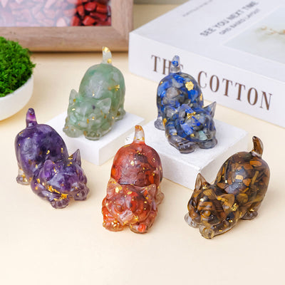 Olivenorma Crystal Epoxy Cute Kitten Gemstone Decoration