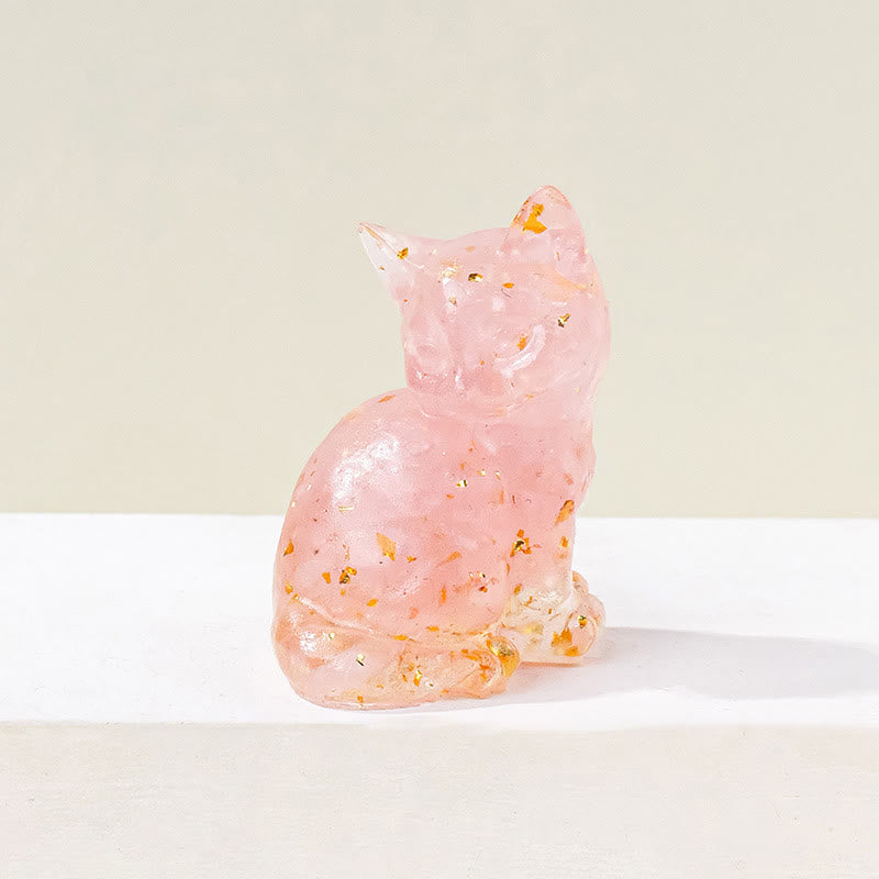 Olivenorma Crystal Epoxy Cute Kitten Gemstone Decoration