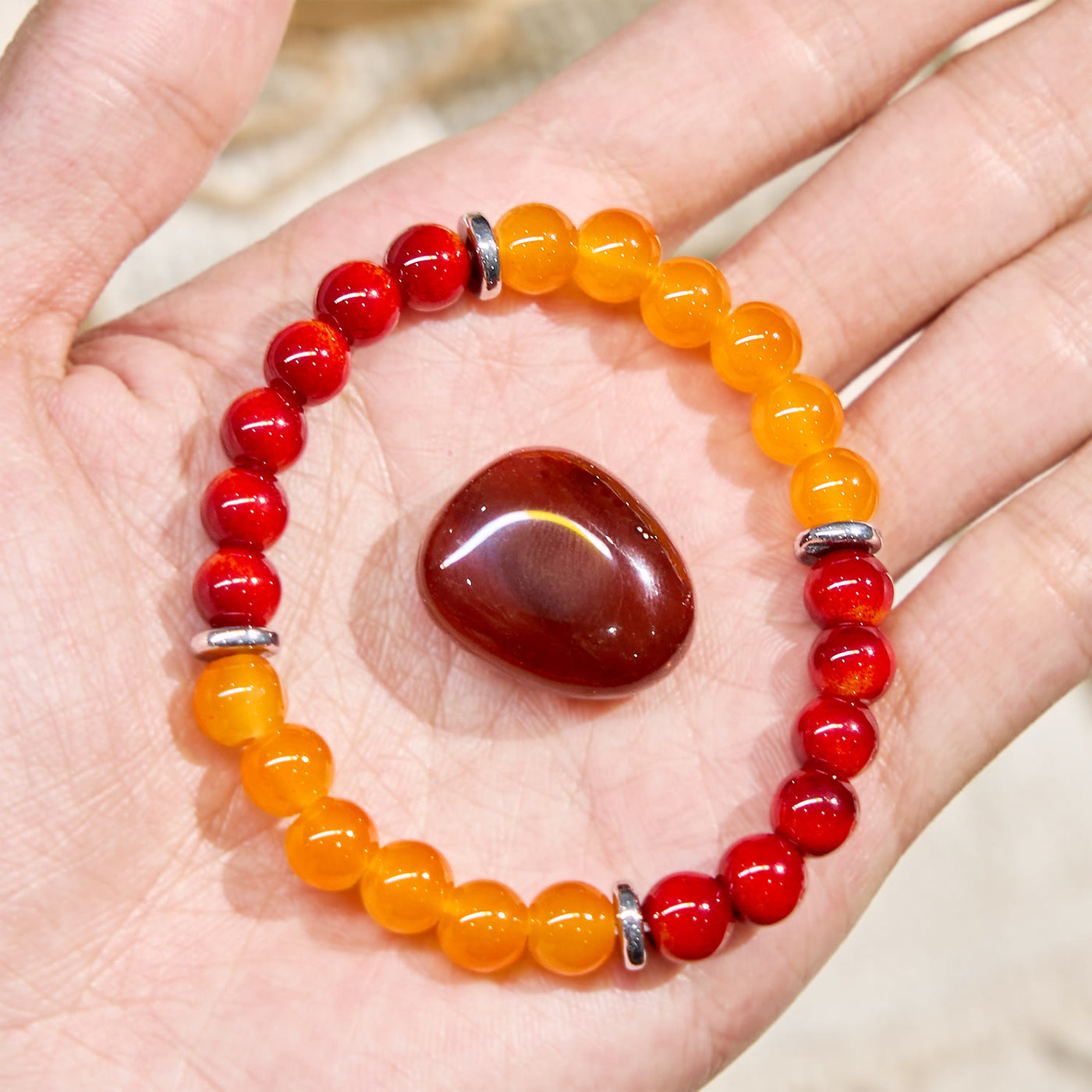 Olivenorma "​​Solar Blessing" Strength & Fortune Gemstone Bracelet - image 3