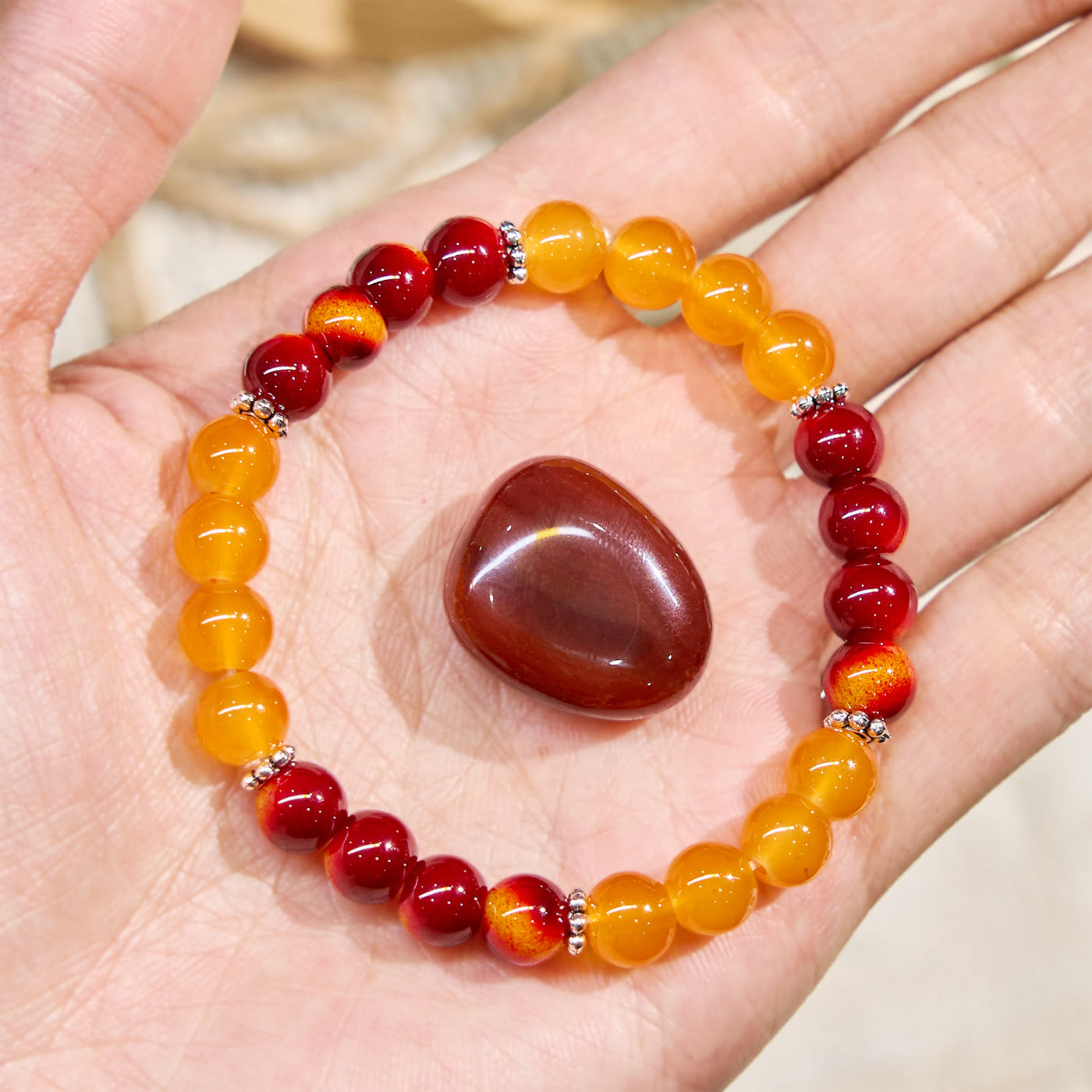 Olivenorma "​​Solar Blessing" Strength & Fortune Gemstone Bracelet - image 8