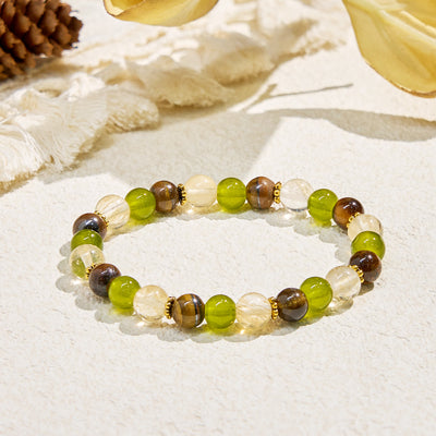 Olivenorma "​​Eden's Whisper" Fortune Gemstone Bracelet - Natural Stone - image 1
