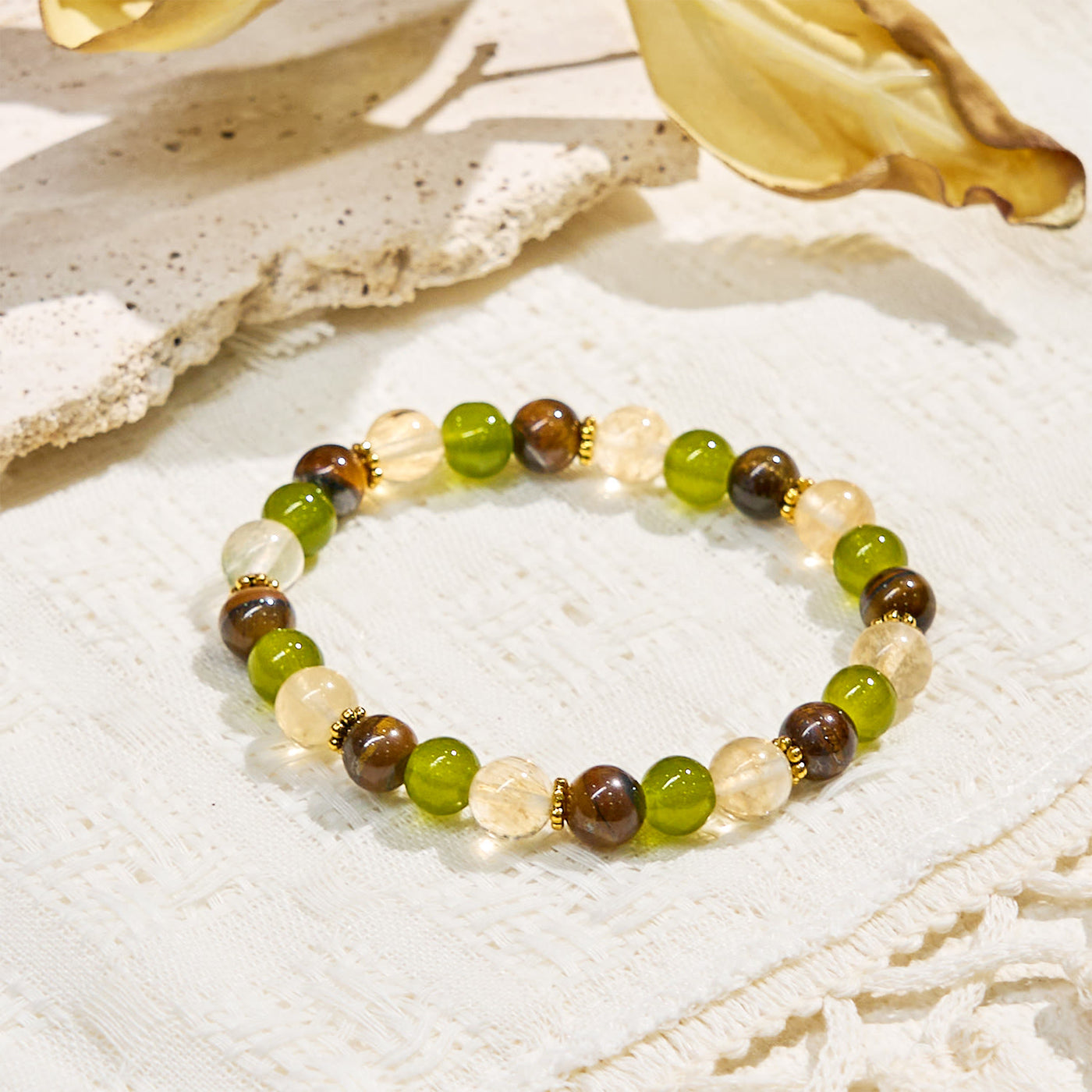 Olivenorma "​​Eden's Whisper" Fortune Gemstone Bracelet - image 5