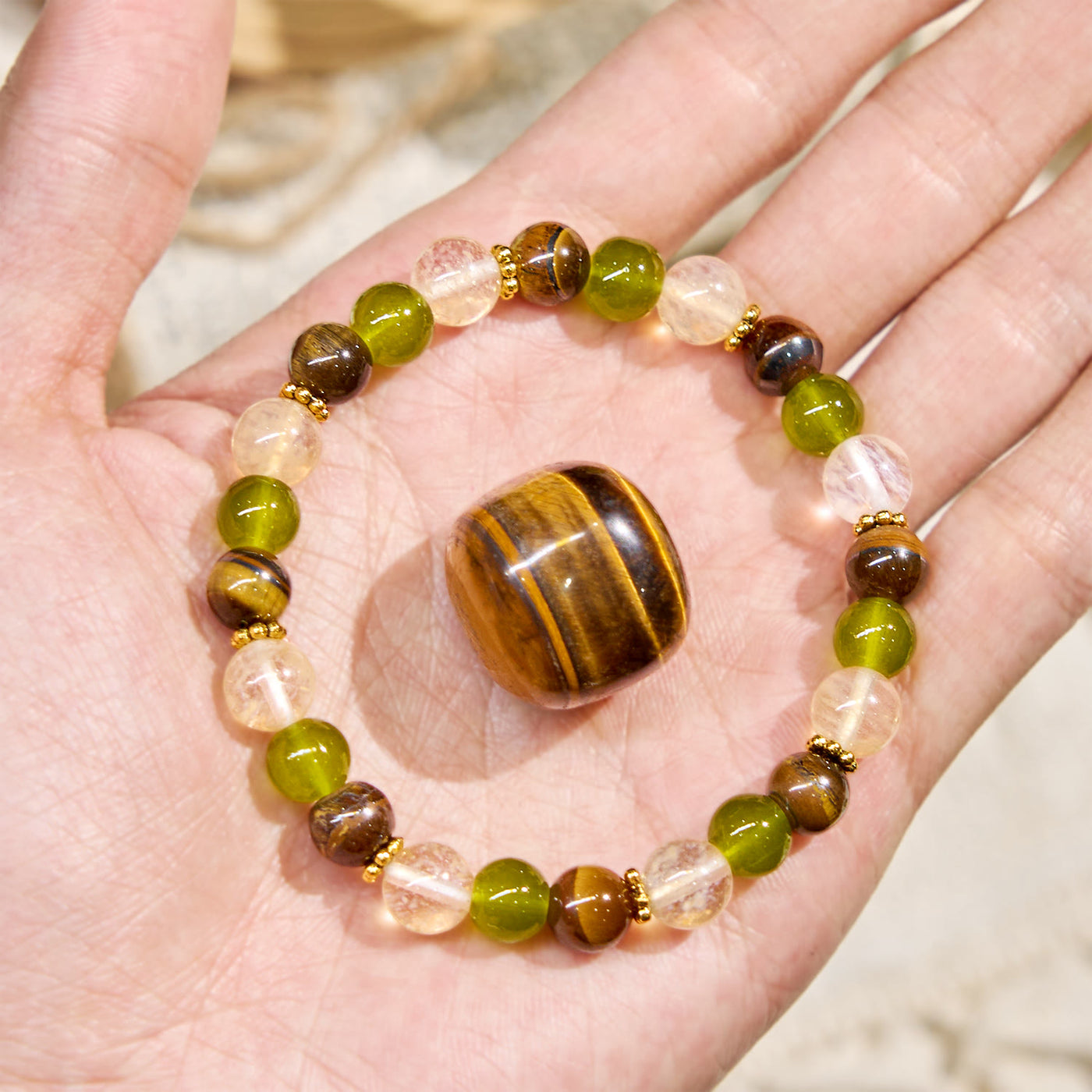 Olivenorma "​​Eden's Whisper" Fortune Gemstone Bracelet - image 3