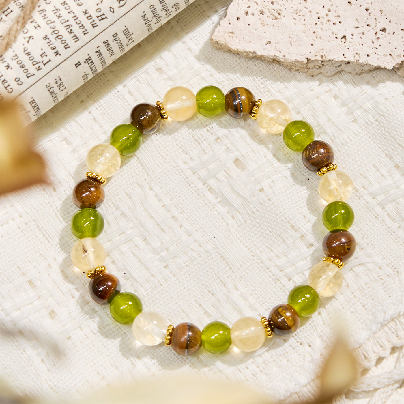 Olivenorma "​​Eden's Whisper" Fortune Gemstone Bracelet - image 4