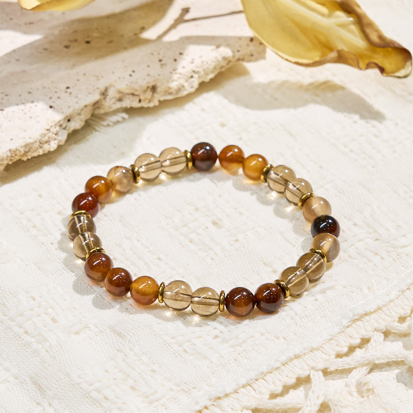 Olivenorma "Amber Lume" Wisdom Gemstone Bracelet - image 5