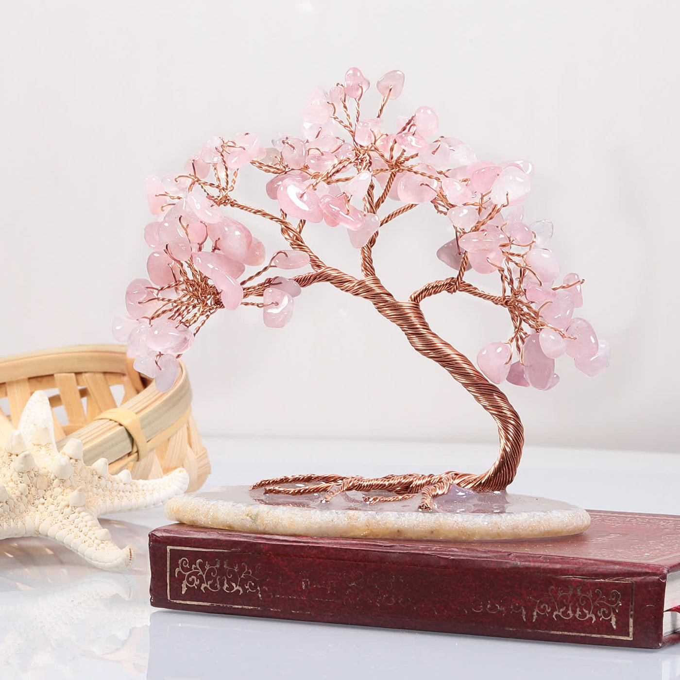 Olivenorma Natural Crystal Stone Feng Shui Tree