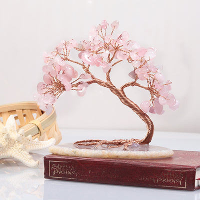 Olivenorma Natural Crystal Stone Feng Shui Tree