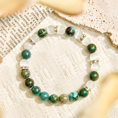 Olivenorma "Serenite Flow​" African Turquoise Calm & Purify Essential Oil Bracelet - image 9