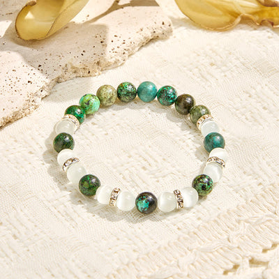 Olivenorma "Serenite Flow​" African Turquoise Calm & Purify Essential Oil Bracelet - image 10