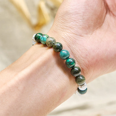 Olivenorma "Serenite Flow​" African Turquoise Calm & Purify Essential Oil Bracelet - image 7
