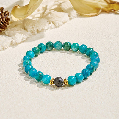 Olivenorma "Balmaara Essence" Blue Apatite Throat Chakra Essential Oil Bracelet - Bracelet Only​ - image 5