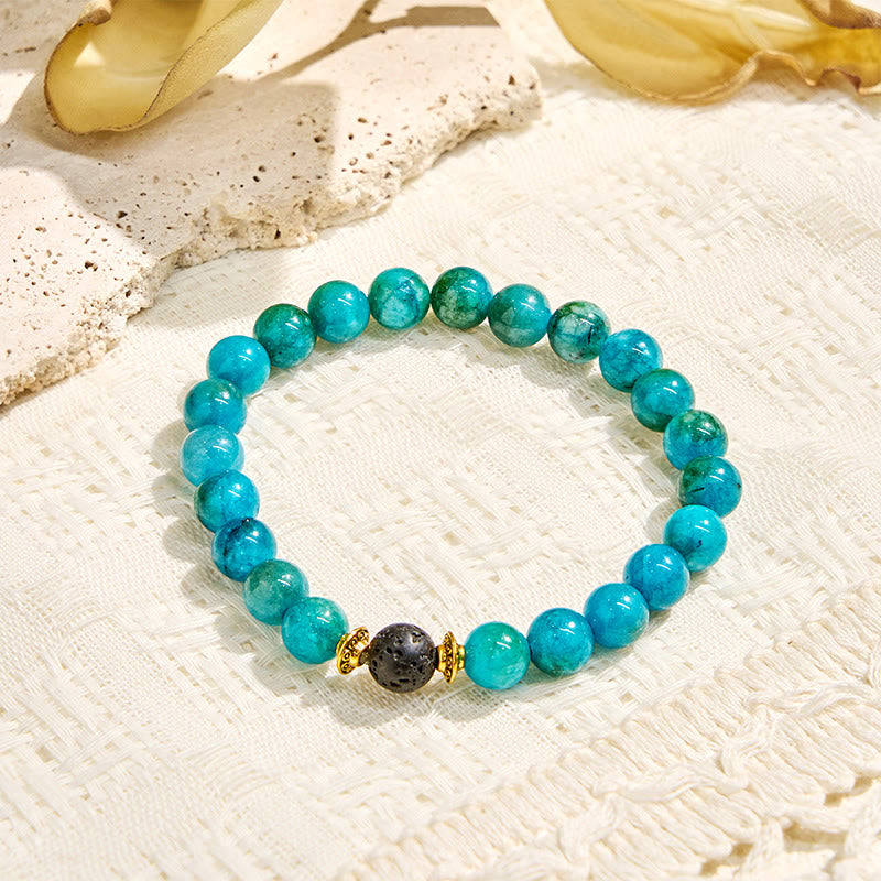 Olivenorma "Balmaara Essence" Blue Apatite Throat Chakra Essential Oil Bracelet - image 9