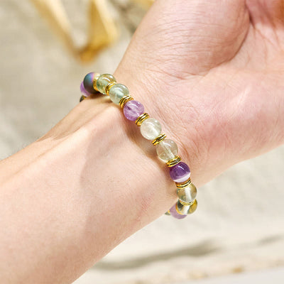 Olivenorma "Auralith Harmony" Fluorite Cleansing Essential Oil Bracelet - image 6