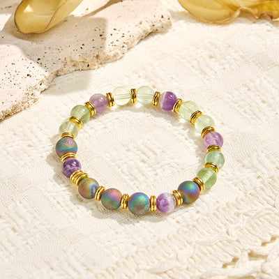 Olivenorma "Auralith Harmony" Fluorite Cleansing Essential Oil Bracelet - image 10