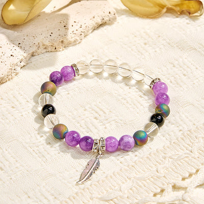 Olivenorma "Earth Song" Feather Charm Cleansing Bracelet - image 5