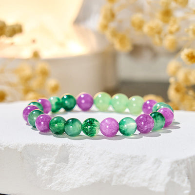 Olivenorma "Minty Grape" Moss Agate Lucky Bracelet - image 5