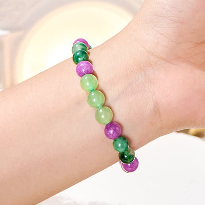 Olivenorma "Minty Grape" Moss Agate Lucky Bracelet - image 2