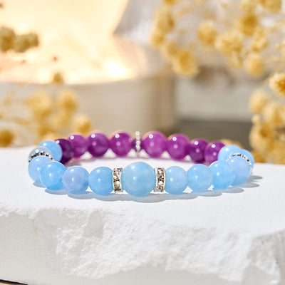 Olivenorma "Tide & Bloom" Aquamarine & Lepidolite Calm Bracelet - image 5