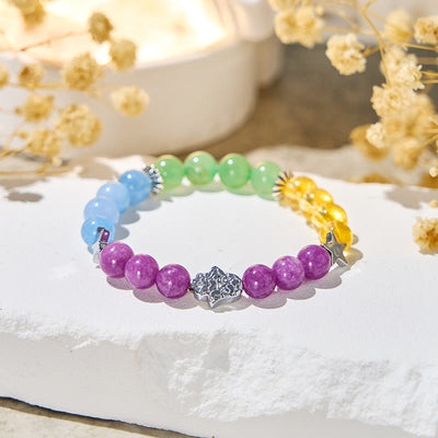 Olivenorma "Stellar Hues" Gemstone Healing Bracelet - Natural Stone - image 1