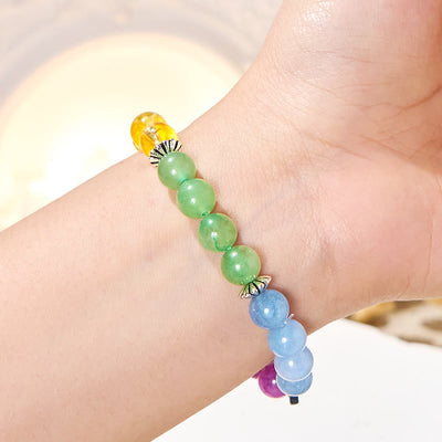 Olivenorma "Stellar Hues" Gemstone Healing Bracelet - image 4