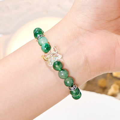 Olivenorma "Arborflora Papilio" Moss Agate Anxiety Relief Bracelet - image 3