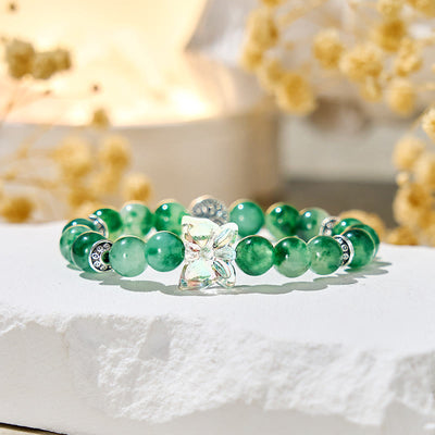 Olivenorma "Arborflora Papilio" Moss Agate Anxiety Relief Bracelet - image 6