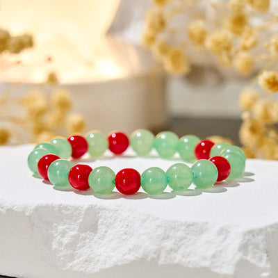 Olivenorma "​​Serene Pulse" ​​​​Red Coral​​ Vitality Bracelet - Natural Stone - image 1