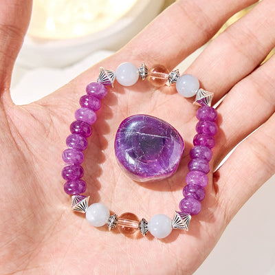 Olivenorma "​​Oracle's Tide" Amethyst Stress Ease Bracelet - image 4