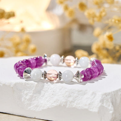 Olivenorma "​​Oracle's Tide" Amethyst Stress Ease Bracelet - Natural Stone - image 1