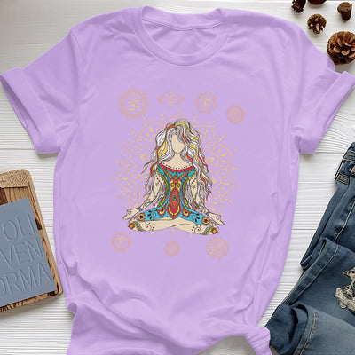 Olivenorma Meditating Goddess Cotton T-Shirt
