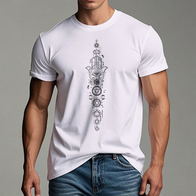 Olivenorma Hamsa Evil Eye Chakra Protection Meditation T-Shirt