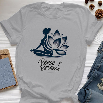 Olivenorma Peace & Balance Yoga Meditation Women T-Shirt