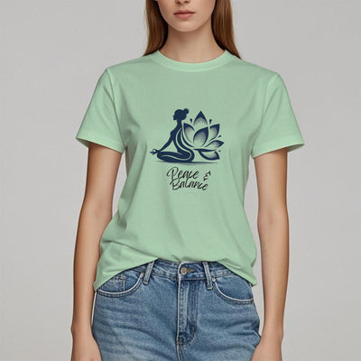 Olivenorma Peace & Balance Yoga Meditation Women T-Shirt