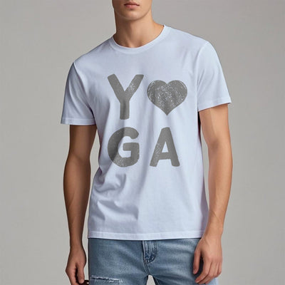 Olivenorma Yoga Heart Print T-Shirt