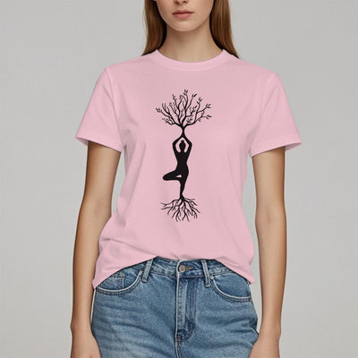 Olivenorma Rooted Yoga Tree Pose T-Shirt