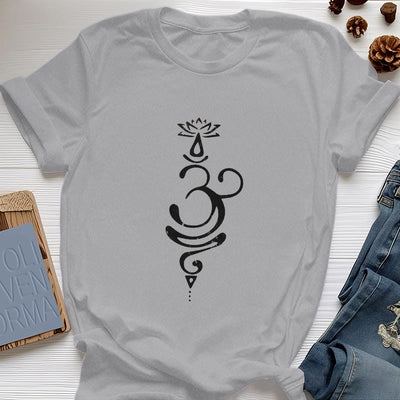 Olivenorma OM Lotus Chakra Symbol T-Shirt