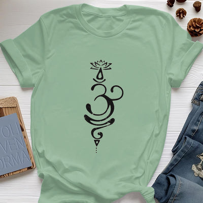 Olivenorma OM Lotus Chakra Symbol T-Shirt