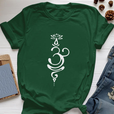 Olivenorma OM Lotus Chakra Symbol T-Shirt