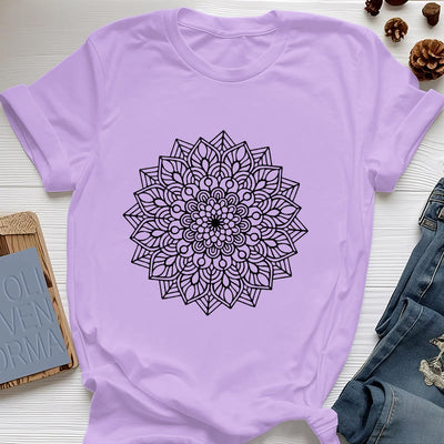 Olivenorma Flower Mandala Lotus T-Shirt