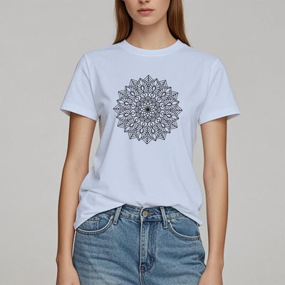 Olivenorma Flower Mandala Lotus T-Shirt