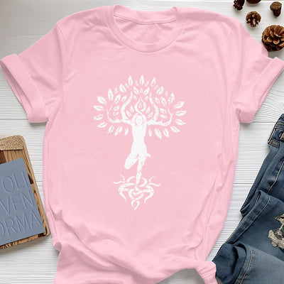 Olivenorma Flower Zen Tree T-Shirt