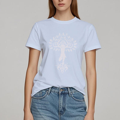 Olivenorma Flower Zen Tree T-Shirt