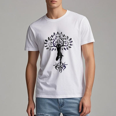 Olivenorma Flower Zen Tree T-Shirt